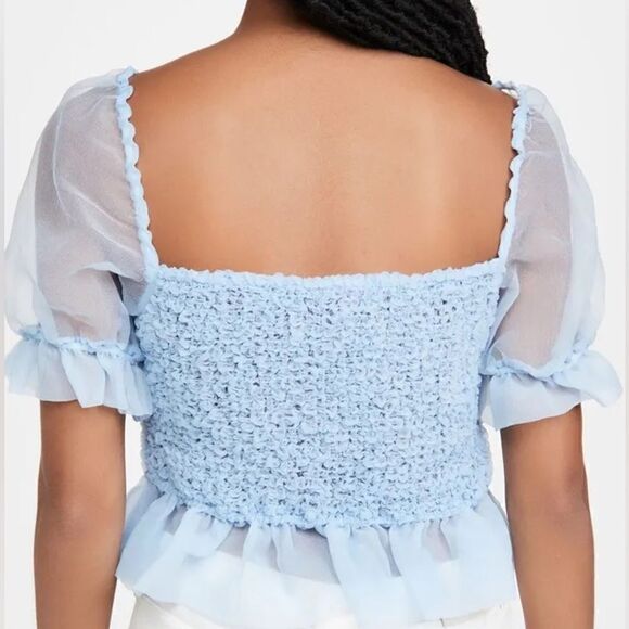 STAUD French Blue Cannon Top NWT - Picture 13 of 13